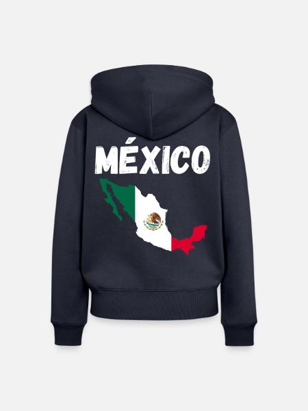 Mexican Mexico - Frauen Premium Bio Zip Hoodie - Navy