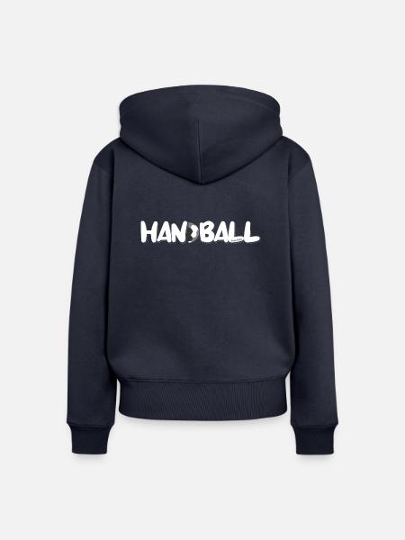Handball - Kreisläufer - Frauen Premium Bio Zip Hoodie - Navy
