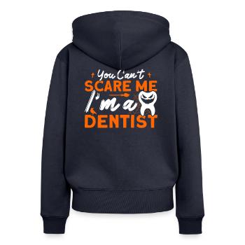 Dentist Halloween Costume Dental Assistant - Women's Premium Organic Zip Hoodie - navy - Back