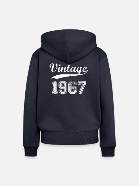 1967 - Frauen Premium Bio Zip Hoodie - Navy