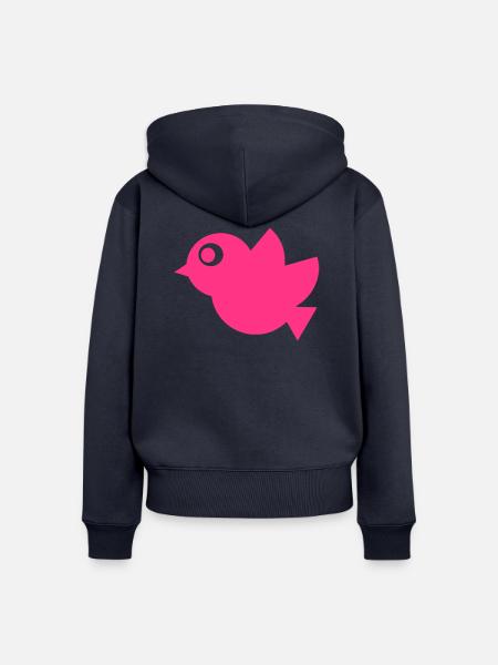 Vogel - Frauen Premium Bio Zip Hoodie - Navy