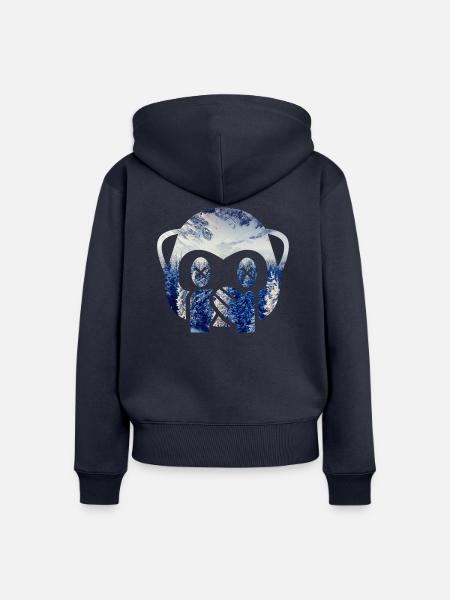 Party Hard! - Frauen Premium Bio Zip Hoodie - Navy