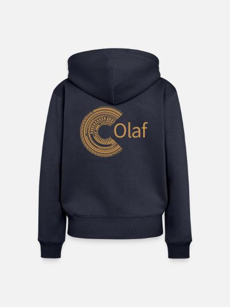 Für Olaf - Frauen Premium Bio Zip Hoodie - Navy