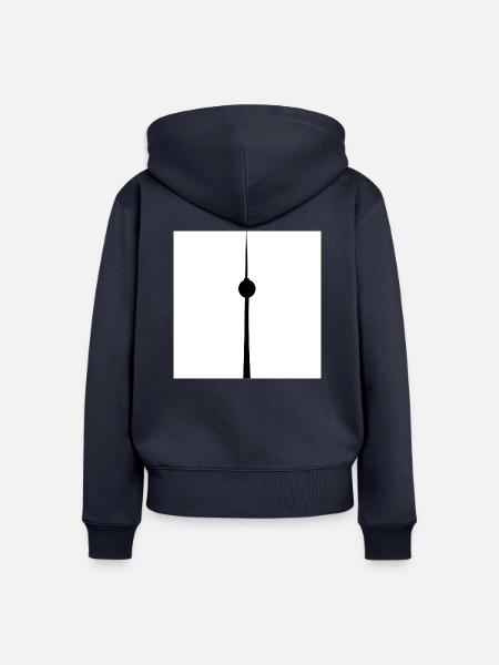 Berliner Fernsehturm - Frauen Premium Bio Zip Hoodie - Navy