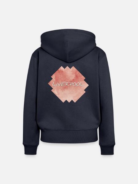 Liverpool - Frauen Premium Bio Zip Hoodie - Navy