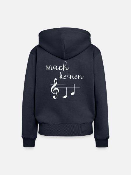 mach keinen terz - Frauen Premium Bio Zip Hoodie - Navy