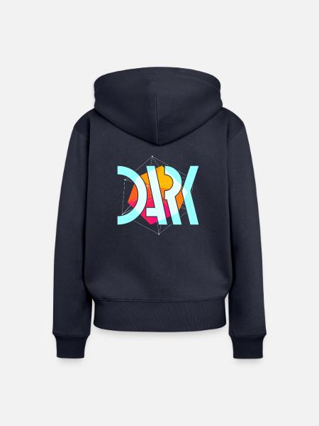 Dark Streetwear - Frauen Premium Bio Zip Hoodie - Navy