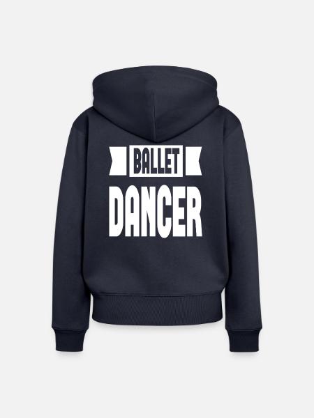 Ballet Dancer - Frauen Premium Bio Zip Hoodie - Navy