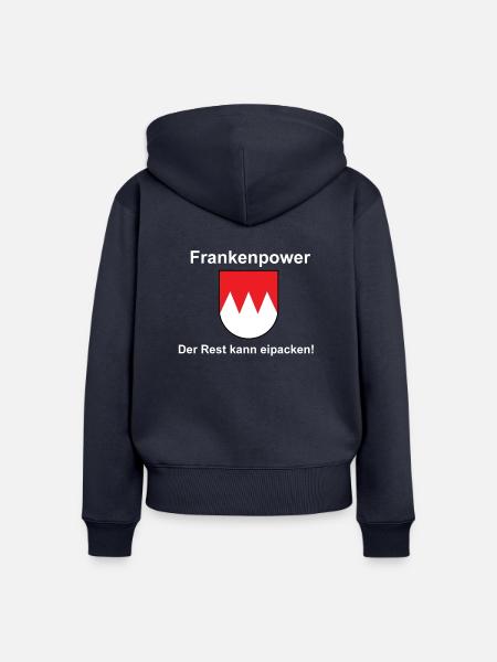 Frankenpower - Frauen Premium Bio Zip Hoodie - Navy