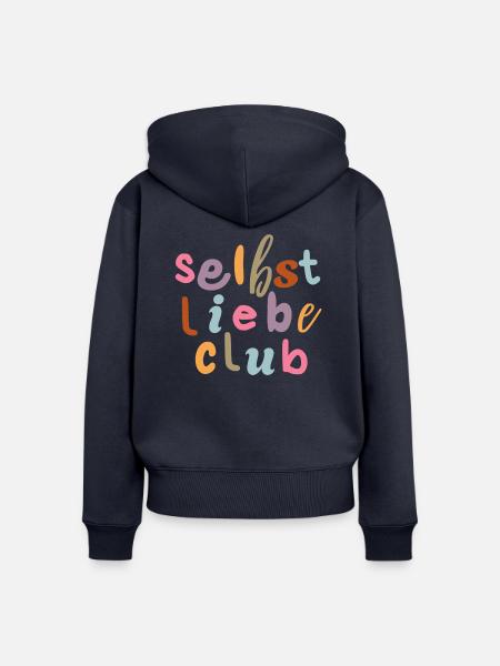 Selbstliebe Club - Frauen Premium Bio Zip Hoodie - Navy