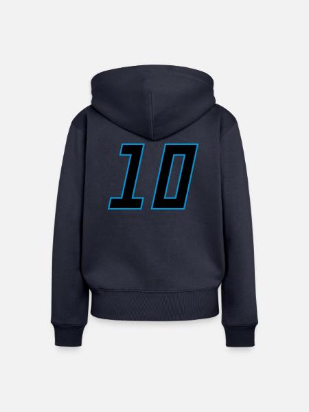 number_10 - Frauen Premium Bio Zip Hoodie - Navy