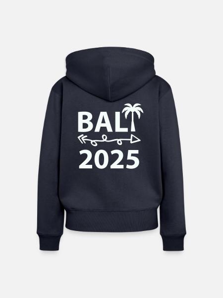 bali 2025 - Frauen Premium Bio Zip Hoodie - Navy