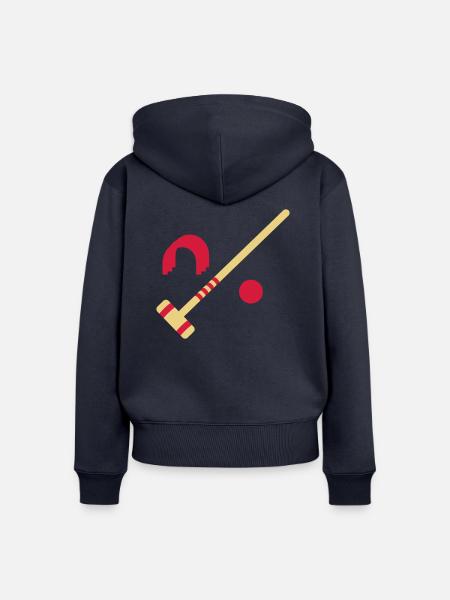 Krocket - Frauen Premium Bio Zip Hoodie - Navy