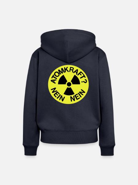Atomkraft NEIN NEIN Danke - Frauen Premium Bio Zip Hoodie - Navy