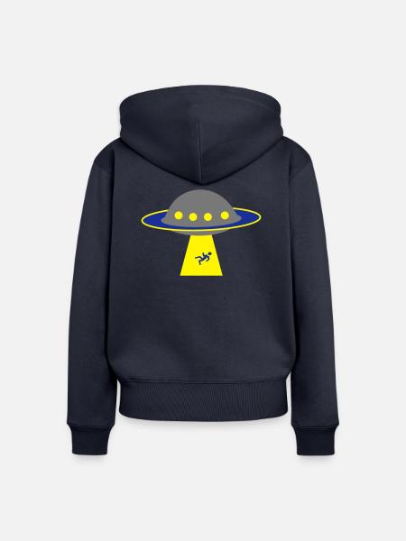 Aliens - Frauen Premium Bio Zip Hoodie - Navy