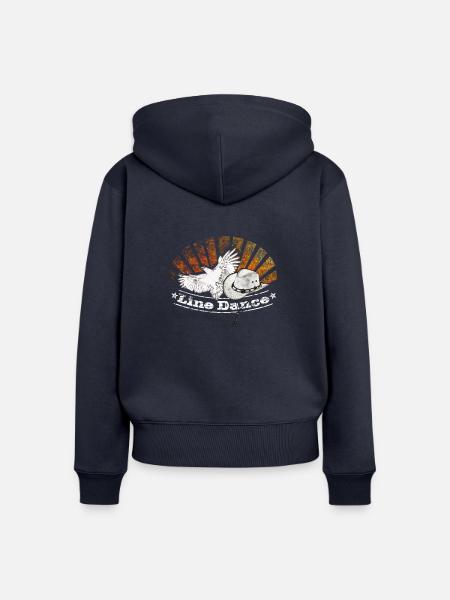 linedance - Frauen Premium Bio Zip Hoodie - Navy