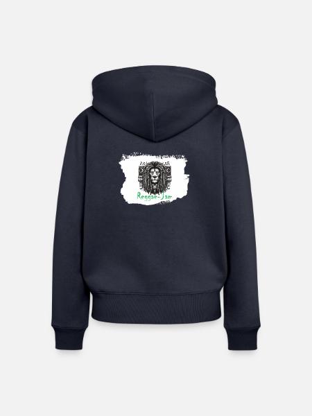 Reggae-Jam - Frauen Premium Bio Zip Hoodie - Navy