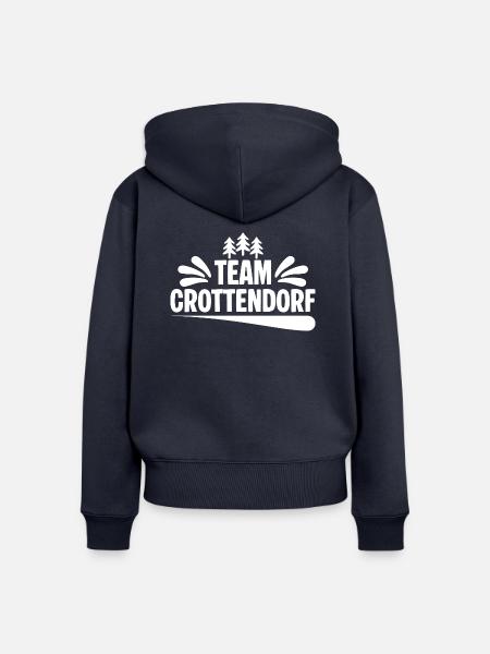 Team Crottendorf - Frauen Premium Bio Zip Hoodie - Navy