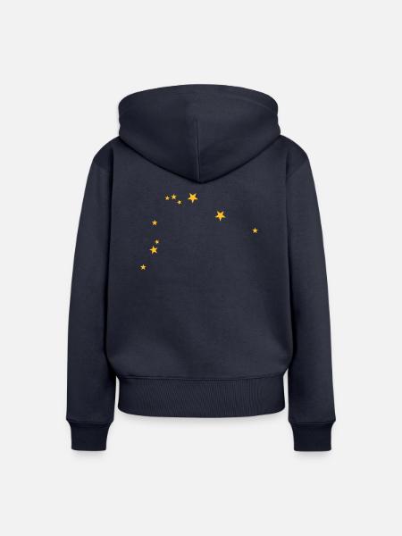Wassermann Sternbild - Frauen Premium Bio Zip Hoodie - Navy