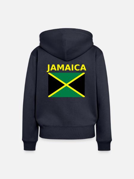 jamaica - Frauen Premium Bio Zip Hoodie - Navy