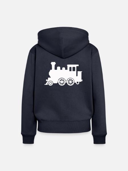 lokomotive - Frauen Premium Bio Zip Hoodie - Navy