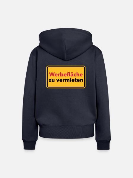 Werbung - Frauen Premium Bio Zip Hoodie - Navy