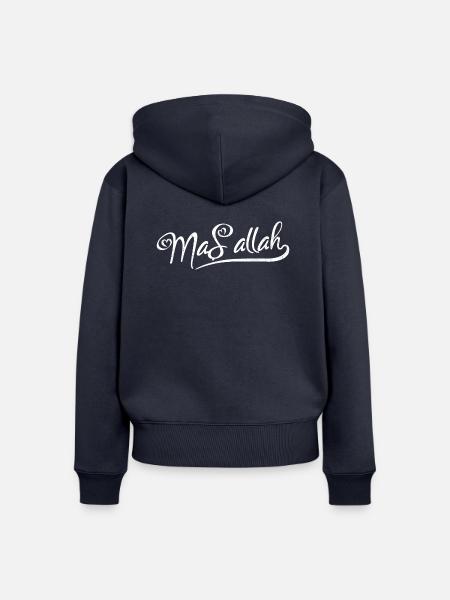 Masallah - Frauen Premium Bio Zip Hoodie - Navy
