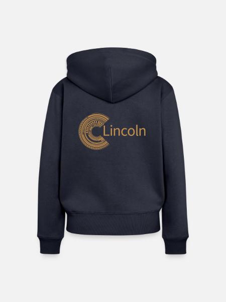 Für Lincoln - Frauen Premium Bio Zip Hoodie - Navy