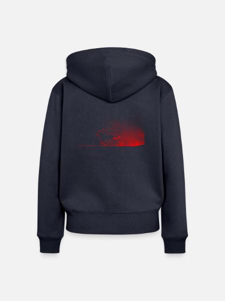 Reiter - Frauen Premium Bio Zip Hoodie - Navy