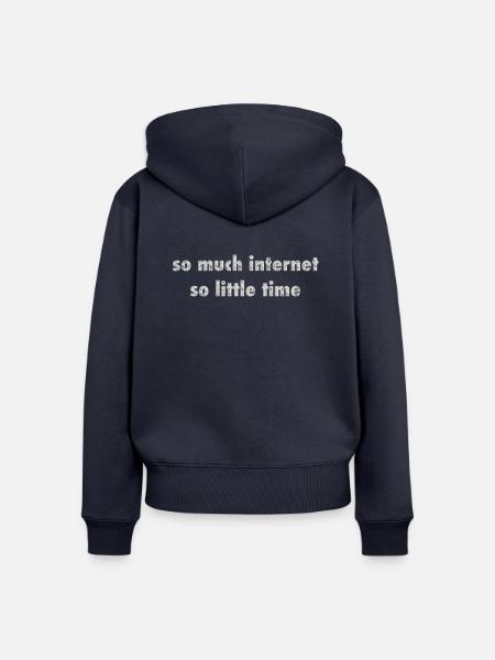 so much - Frauen Premium Bio Zip Hoodie - Navy