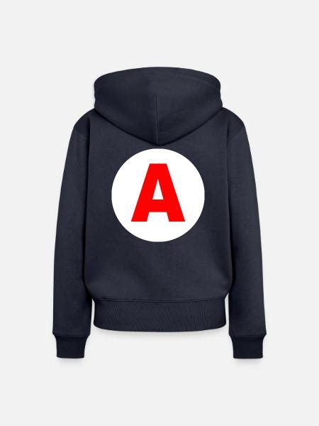 Ein Lern - Frauen Premium Bio Zip Hoodie - Navy