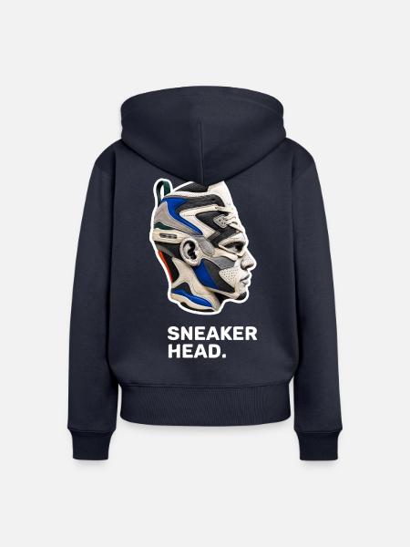 Sneakerhead – Sneaker-Liebhaber und Sammler - Frauen Premium Bio Zip Hoodie - Navy