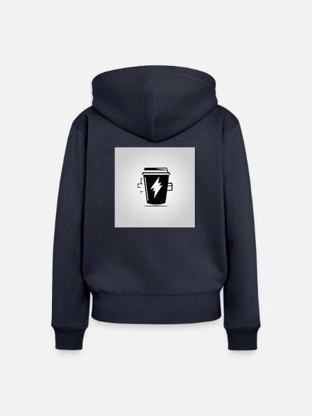 Power Brew - Frauen Premium Bio Zip Hoodie - Navy
