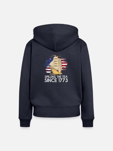 Geschichte Historiker Historisch - Frauen Premium Bio Zip Hoodie - Navy