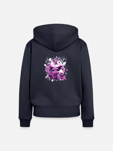 Bodybuilding Gym - Frauen Premium Bio Zip Hoodie - Navy