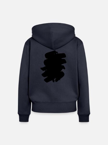 Vibe with me - Frauen Premium Bio Zip Hoodie - Navy