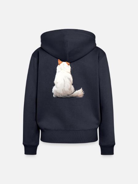 Türkischer Van - Frauen Premium Bio Zip Hoodie - Navy