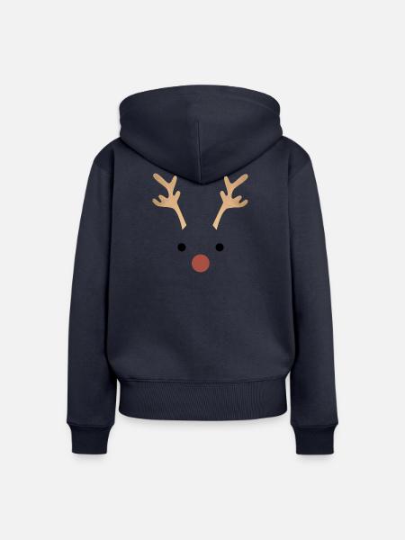 Oh dear - Frauen Premium Bio Zip Hoodie - Navy