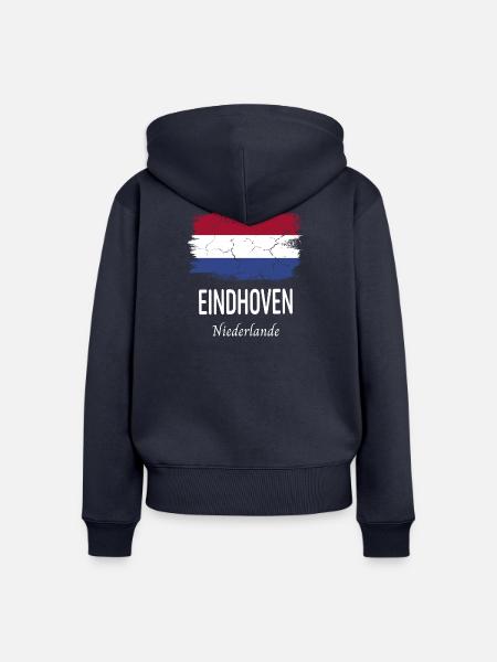 Eindhoven - Frauen Premium Bio Zip Hoodie - Navy