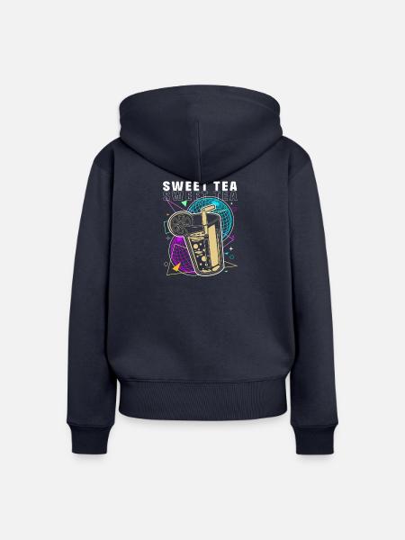 Chai Tee Sweet Tea - Frauen Premium Bio Zip Hoodie - Navy