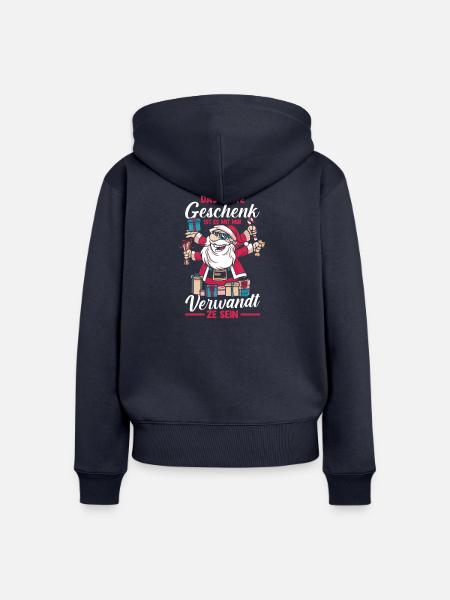 Bogenschütze Bogensport Bogenschießen - Frauen Premium Bio Zip Hoodie - Navy