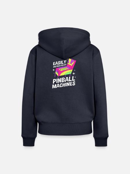 Flipper Pinball - Frauen Premium Bio Zip Hoodie - Navy