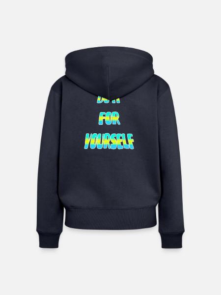 Do-it-Punkt - Frauen Premium Bio Zip Hoodie - Navy