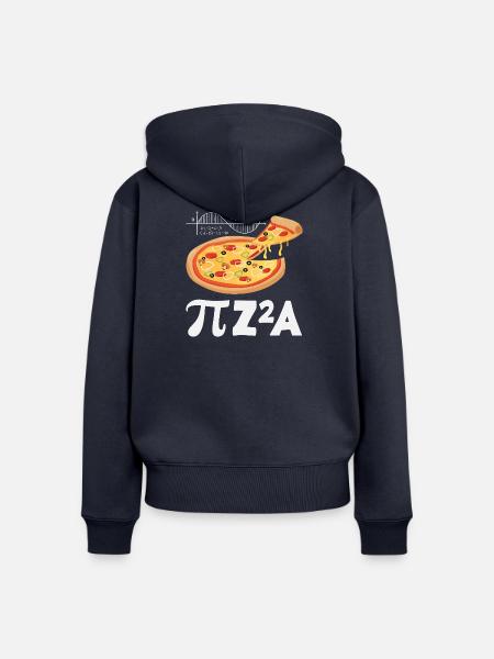 Mathe Pizza Pi Formel - Frauen Premium Bio Zip Hoodie - Navy
