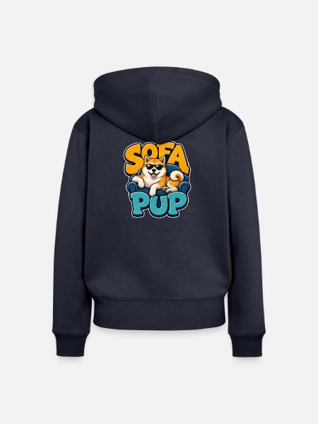 Akita - Frauen Premium Bio Zip Hoodie - Navy