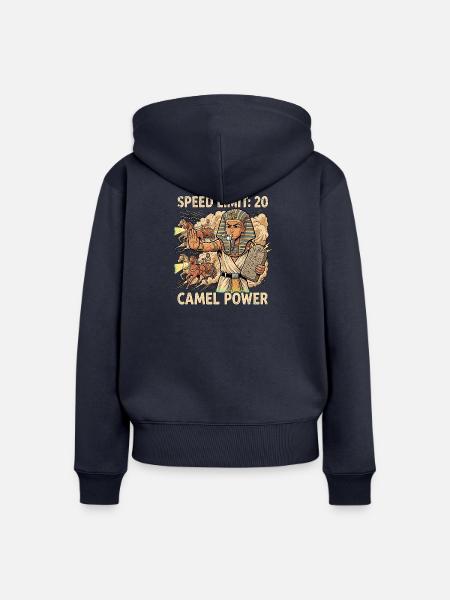 Kfz Mechatroniker am Streitwagen - Frauen Premium Bio Zip Hoodie - Navy