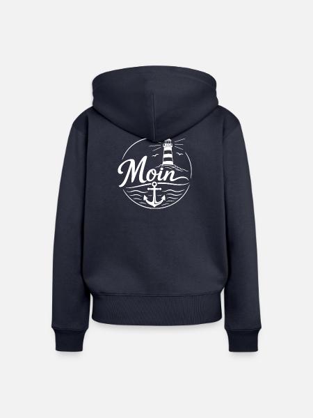Moin - Frauen Premium Bio Zip Hoodie - Navy