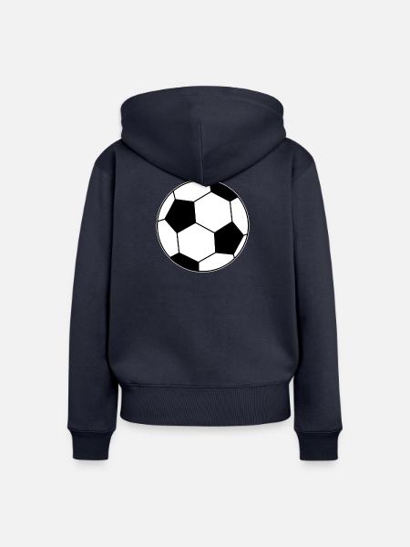Fussball - Frauen Premium Bio Zip Hoodie - Navy