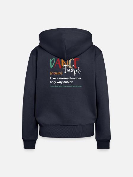 Tanzlehrer - Frauen Premium Bio Zip Hoodie - Navy