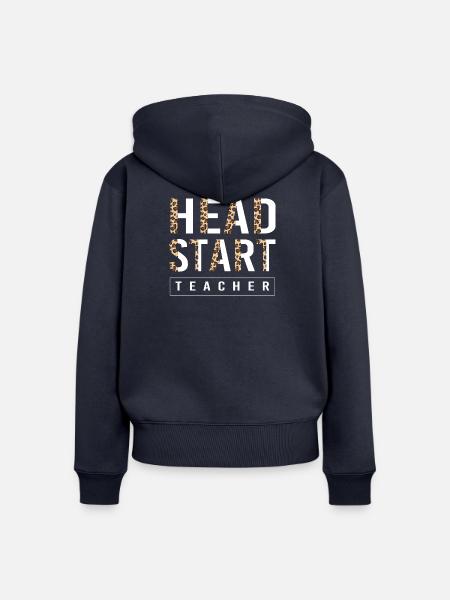 Vorschulkind Lehrer Vorschule - Frauen Premium Bio Zip Hoodie - Navy